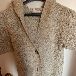 Short sleeve heavy sweater